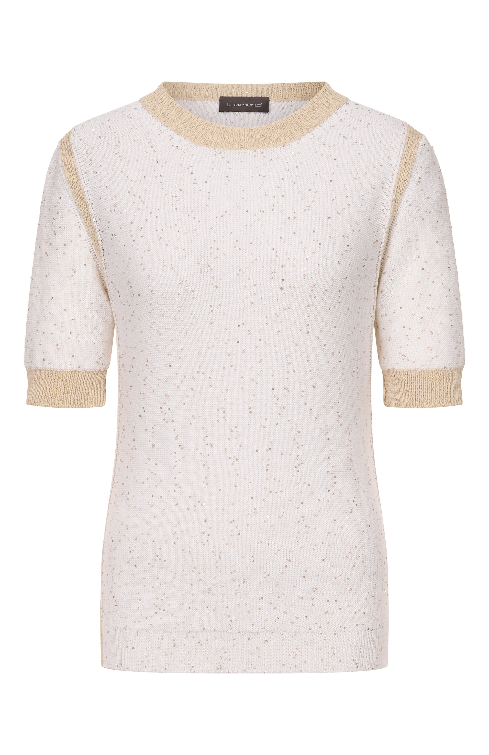 Хлопковый пуловер LORENA ANTONIAZZI, арт. P26124TM34A/3049, фото 1