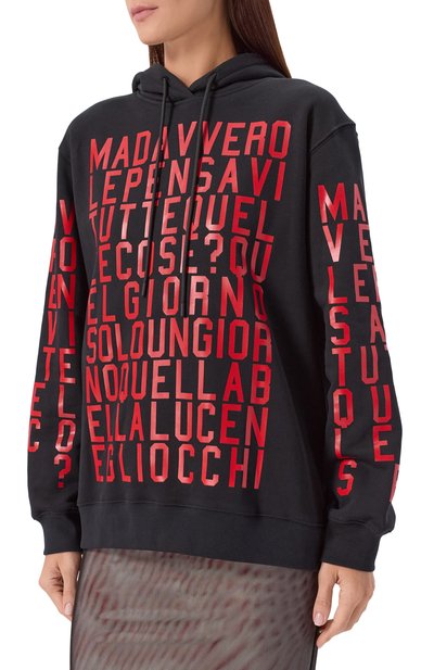 Хлопковое худи MSGM, арт. 3942MDM108N/257999, фото 3