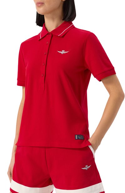 Хлопковое поло AERONAUTICA MILITARE, арт. P01846DP343, фото 3