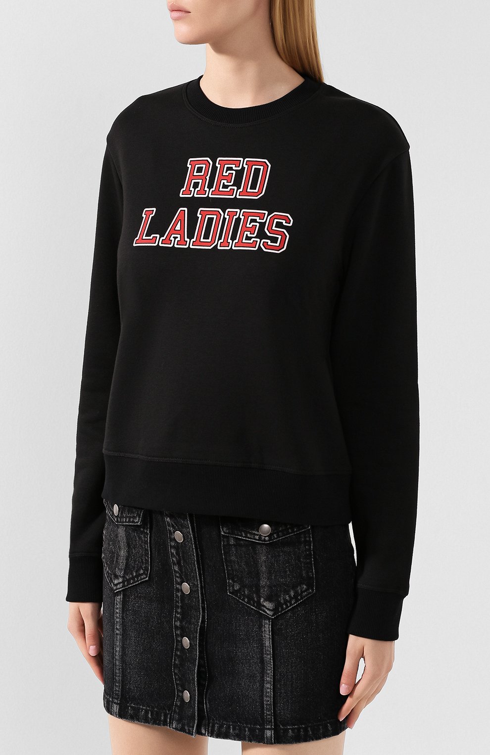Шерстяной свитшот REDVALENTINO черного цвета по цене 32700 руб., арт. SR0MF01W/4PN, фото 3 Шерстяной свитшот REDVALENTINO, арт. SR0MF01W/4PN, фото 3