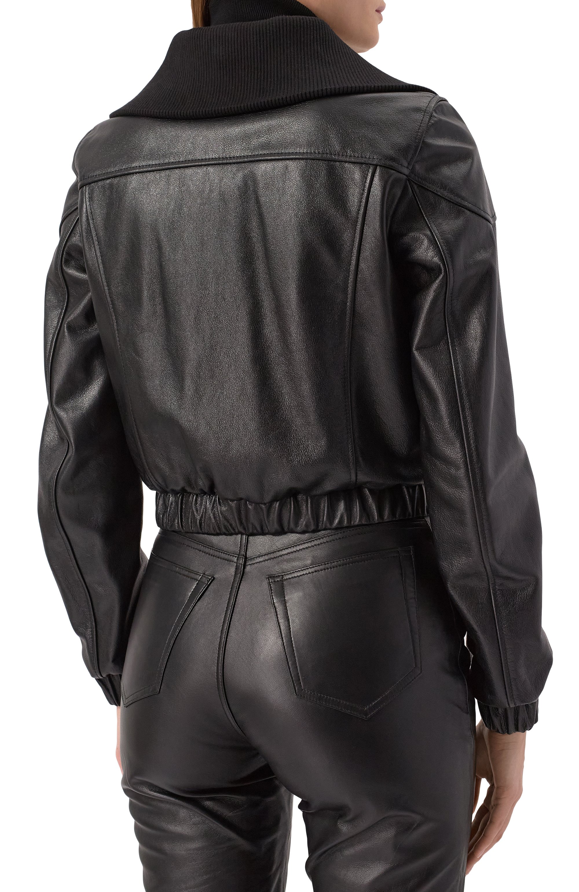 Кожаный бомбер DOLCE & GABBANA, арт. F9S02L/HULV0, фото 4