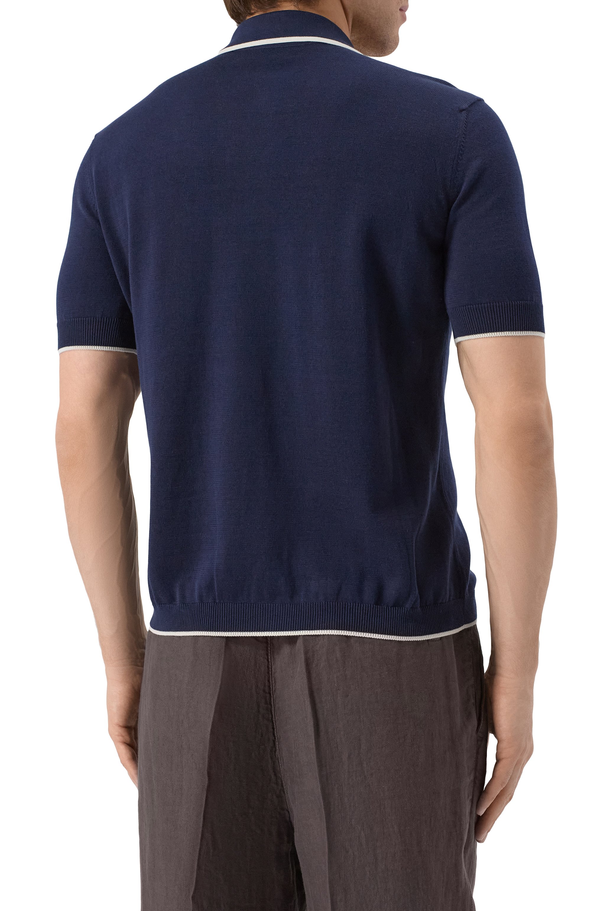 Хлопковая рубашка BRUNELLO CUCINELLI, арт. M29203415, фото 4