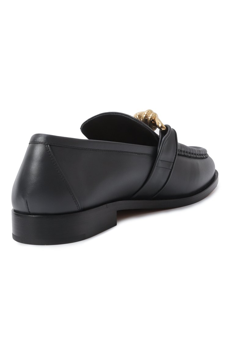 Мужские кожаные лоферы astaire BOTTEGA VENETA темно-синего цвета, арт. 796447 V4R30 | Фото 5 (Нос: Не проставлено; Материал сплава: Проставлено; Материал внешний: Натуральная кожа; Стили: Кэжуэл)