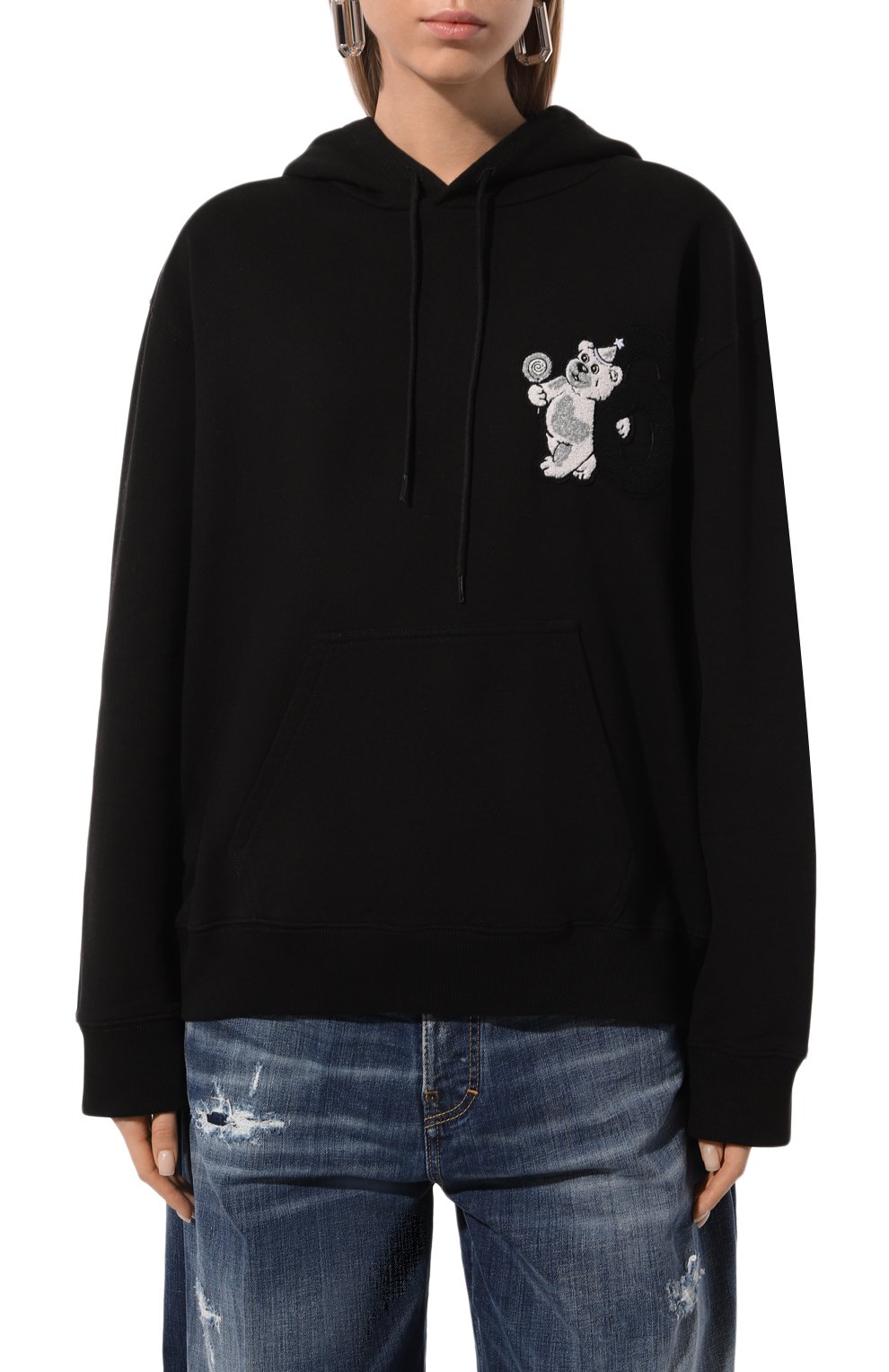 Хлопковое худи MM6, арт. SH0GU0020/M25003, фото 3