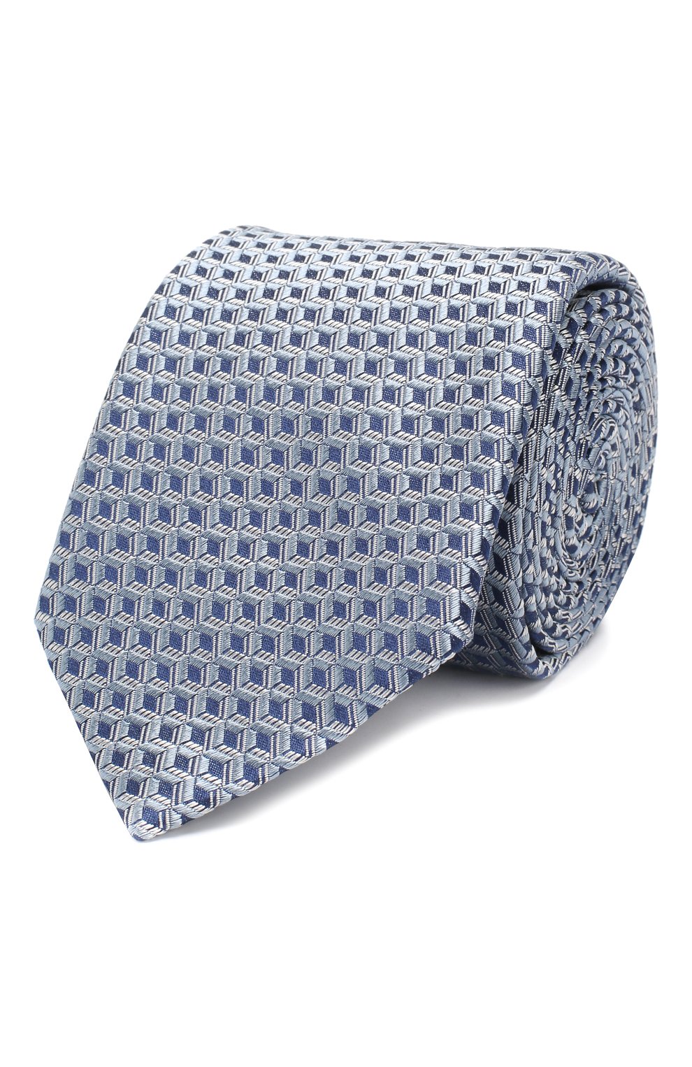 Шелковый галстук CORNELIANI синего цвета по цене 15050 руб., арт. 83U390-9120324/00, фото 1 Шелковый галстук CORNELIANI, арт. 83U390-9120324/00, фото 1