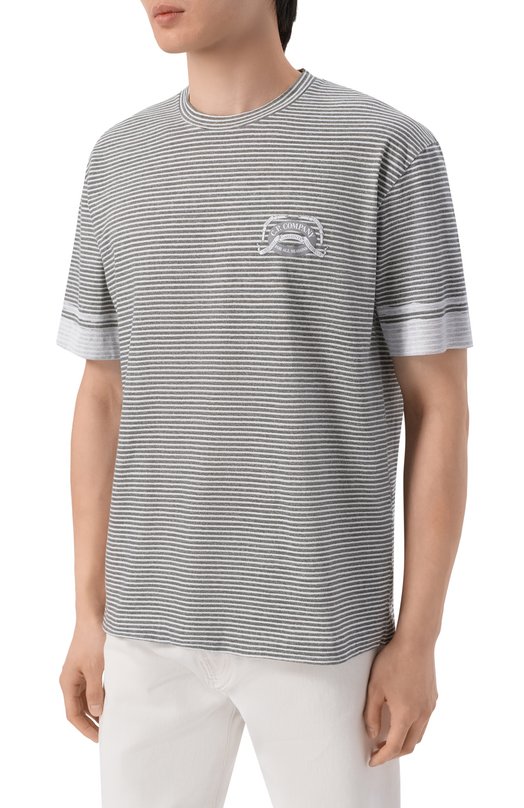 Хлопковая футболка C.P. Company 20CMTS277A/110681P Серый  20CMTS277A/110681P Фото 3