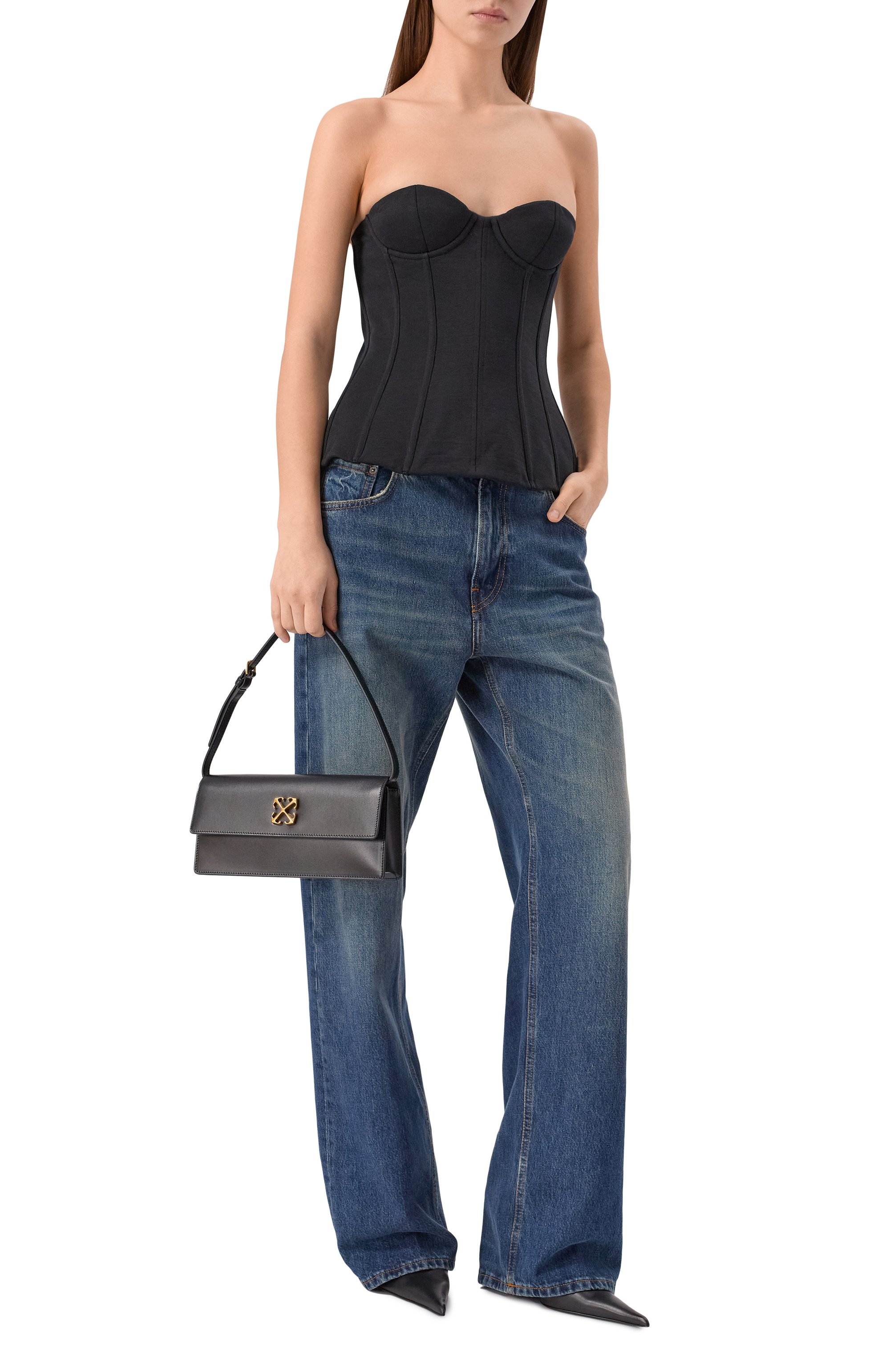 Сумка jitney 1.0 OFF-WHITE, арт. 0WNN172C99LEA001, фото 7