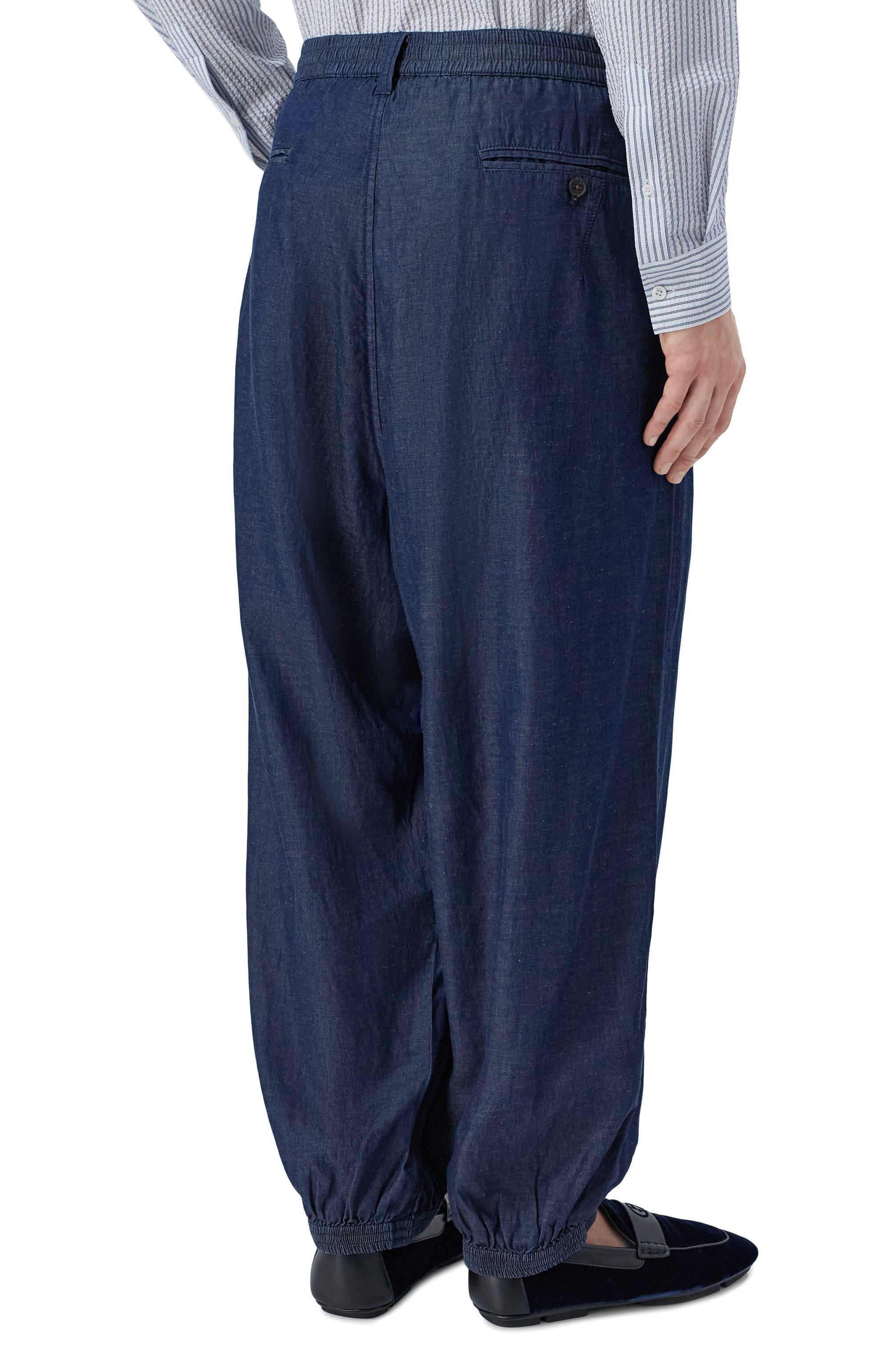 Джоггеры из лиоцелла и хлопка EMPORIO ARMANI, арт. EM005490/AF25156, фото 4