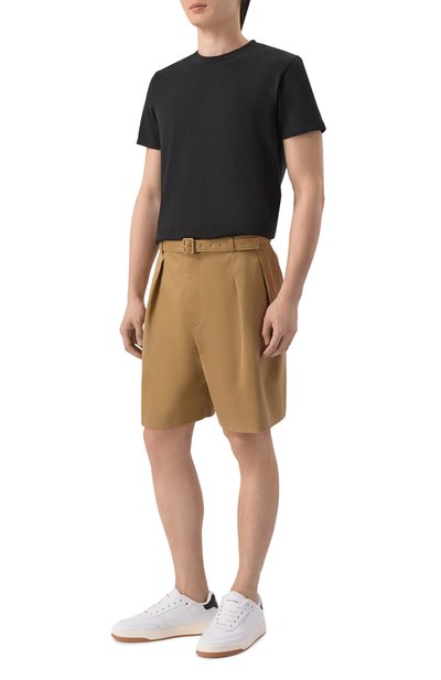 Мужские хлопковые шорты SAINT LAURENT, арт. 860929/Y7I14