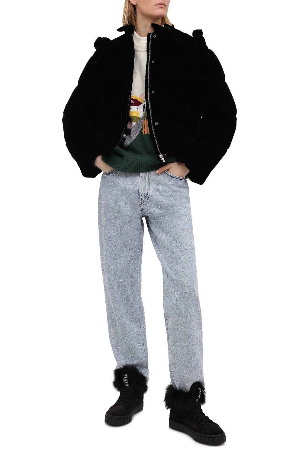 Замшевые кеды MIU MIU, арт. 5T384D-3A0A-F0002-005, фото 2