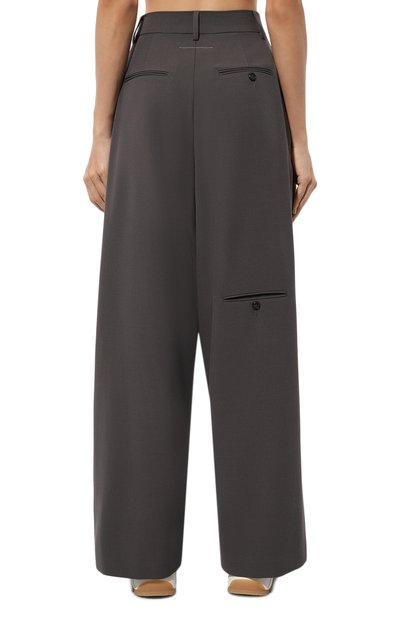 Брюки MM6 серого цвета по цене 74600 руб., арт. S62KB0206/S76435, фото 4 Брюки MM6, арт. S62KB0206/S76435, фото 4