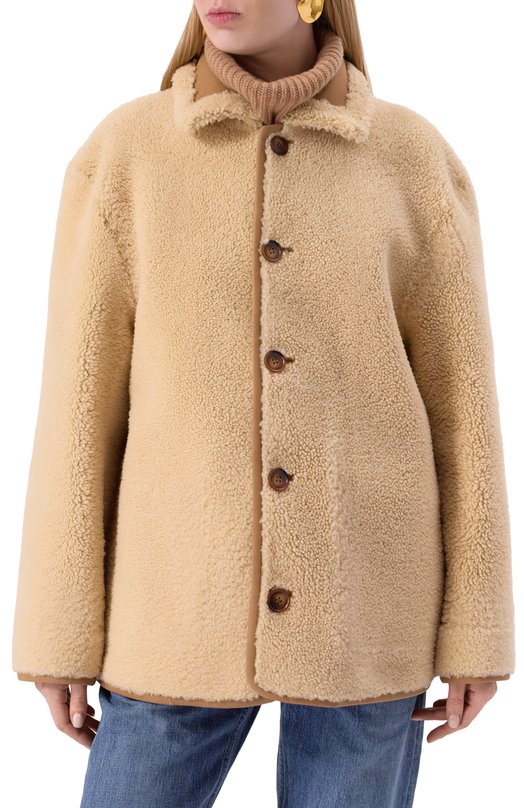 Двусторонняя дубленка Maslov SD032 Коричневый  SD032 Фото 8