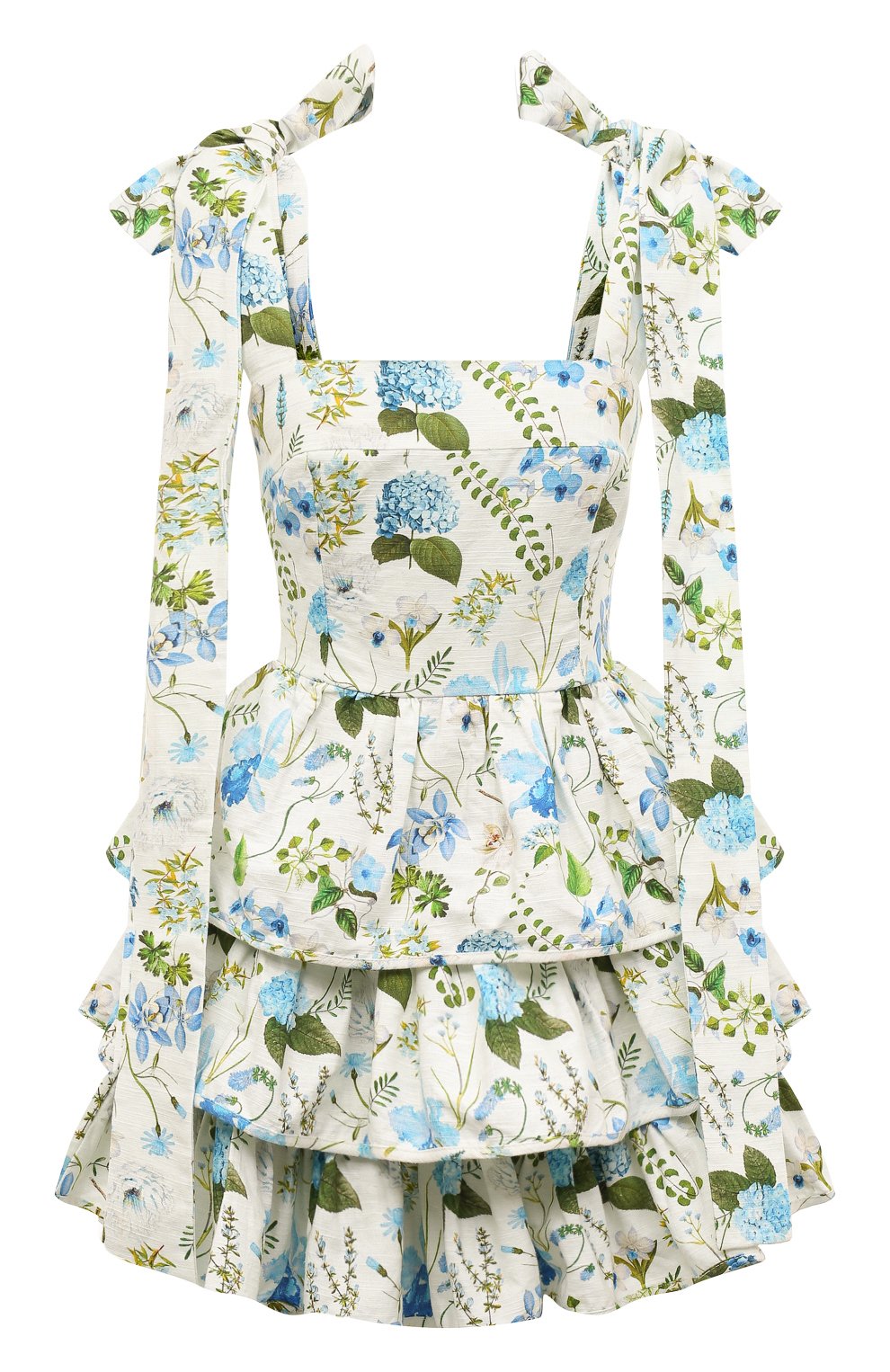 Платье из хлопка и льна PALM NOOSA разноцветного цвета по цене 43950 руб., арт. GE0 MINI DRESS, фото 1 Платье из хлопка и льна PALM NOOSA, арт. GE0 MINI DRESS, фото 1