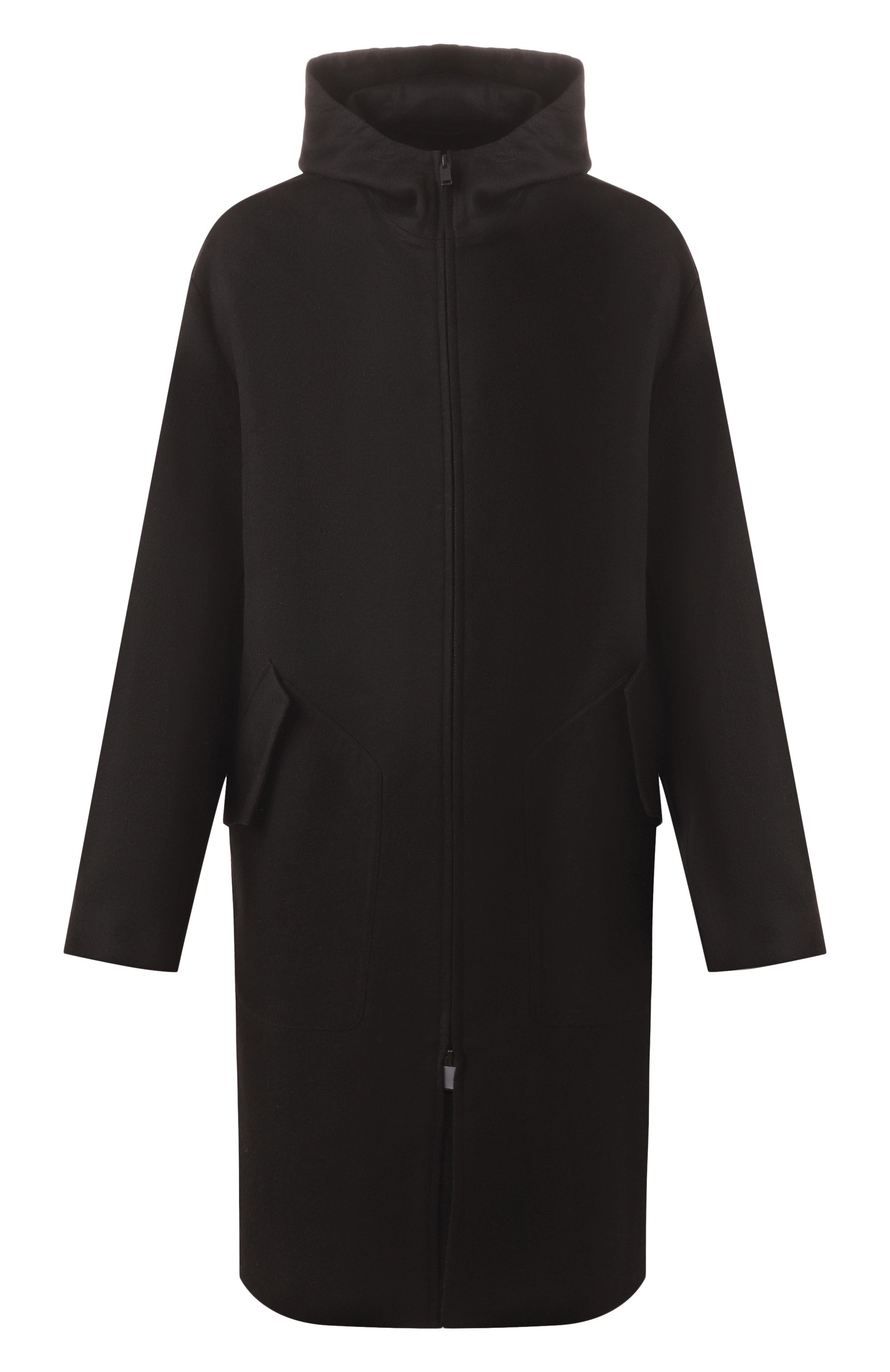 Кашемировое пальто MVST черного цвета по цене 483500 руб., арт. TXEKB-ES4245-4 BS/LC1598, фото 1 Кашемировое пальто MVST, арт. TXEKB-ES4245-4 BS/LC1598, фото 1