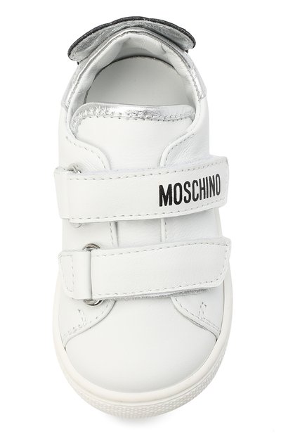 Кожаные кеды MOSCHINO, арт. 67385/KIPS/LAMINAT0/18-26, фото 4