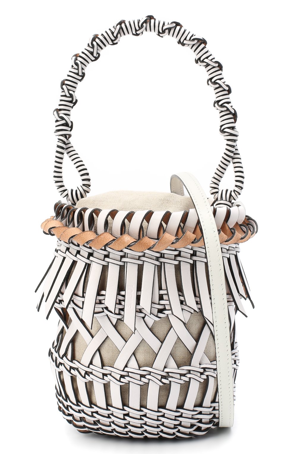 Сумка bucket fringes LOEWE белого цвета по цене 175500 руб., арт. 326.05AC19, фото 6 Сумка bucket fringes LOEWE, арт. 326.05AC19, фото 6