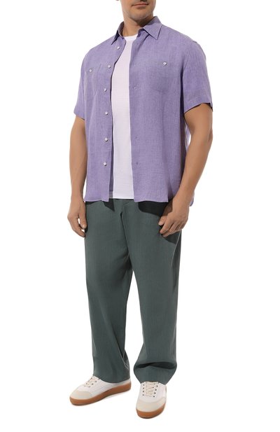 Мужская льняная рубашка BRUNELLO CUCINELLI, арт. MF6300635