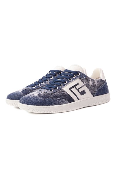 Мужские текстильные кеды balmain swan BALMAIN, арт. EM1VI360/TRID