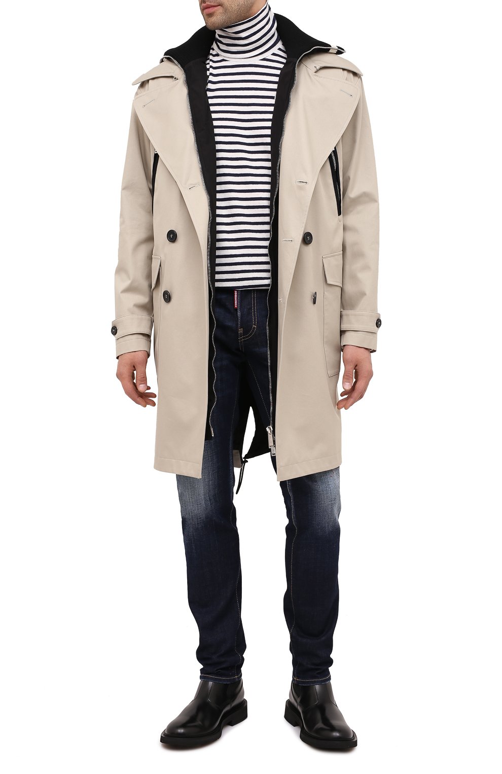 Водолазка из хлопка и льна DSQUARED2, арт. S74GD0767/S23717, фото 2