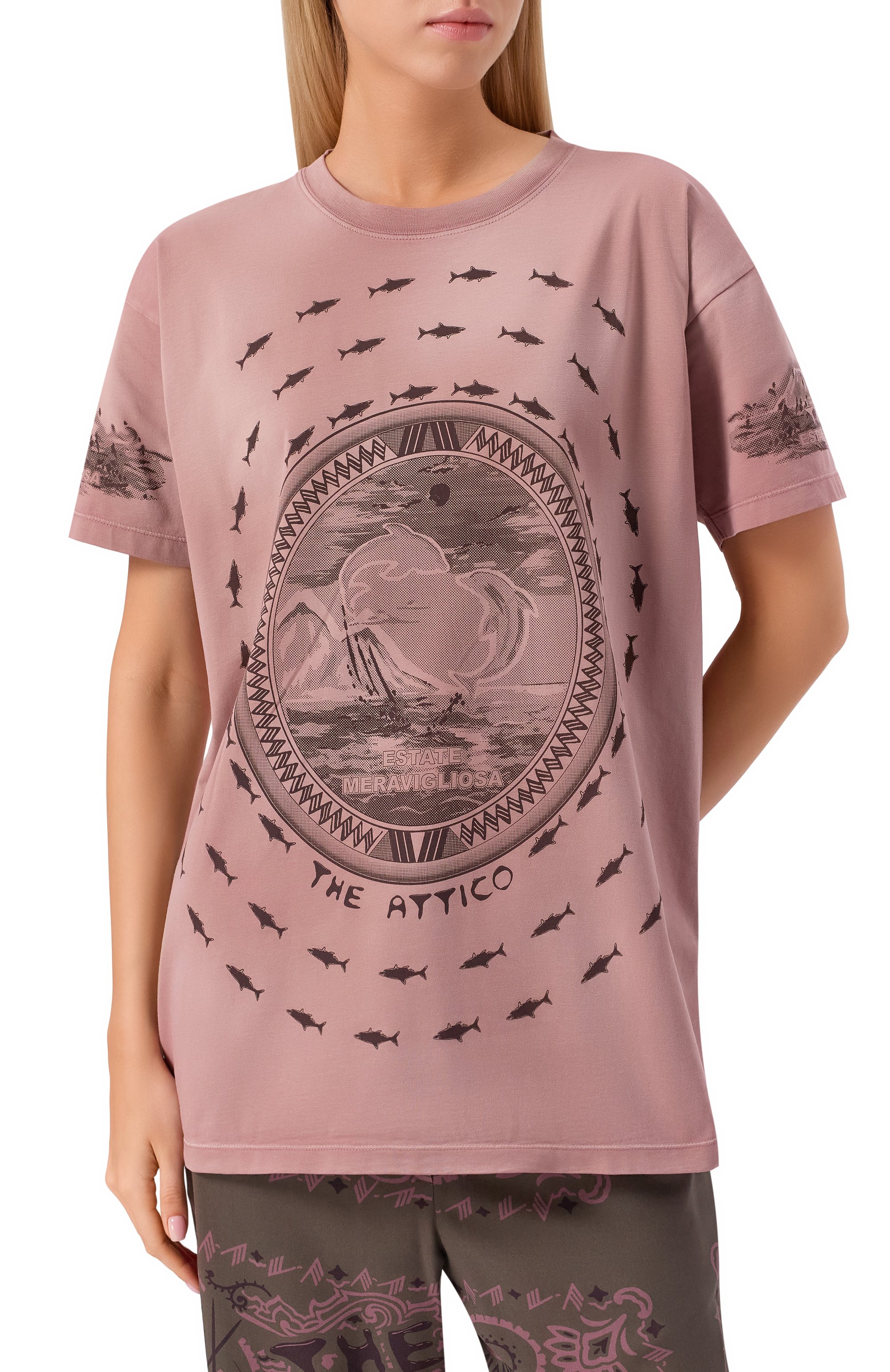 Хлопковая футболка THE ATTICO, арт. 250WCT00353/JJJ059PR, фото 3