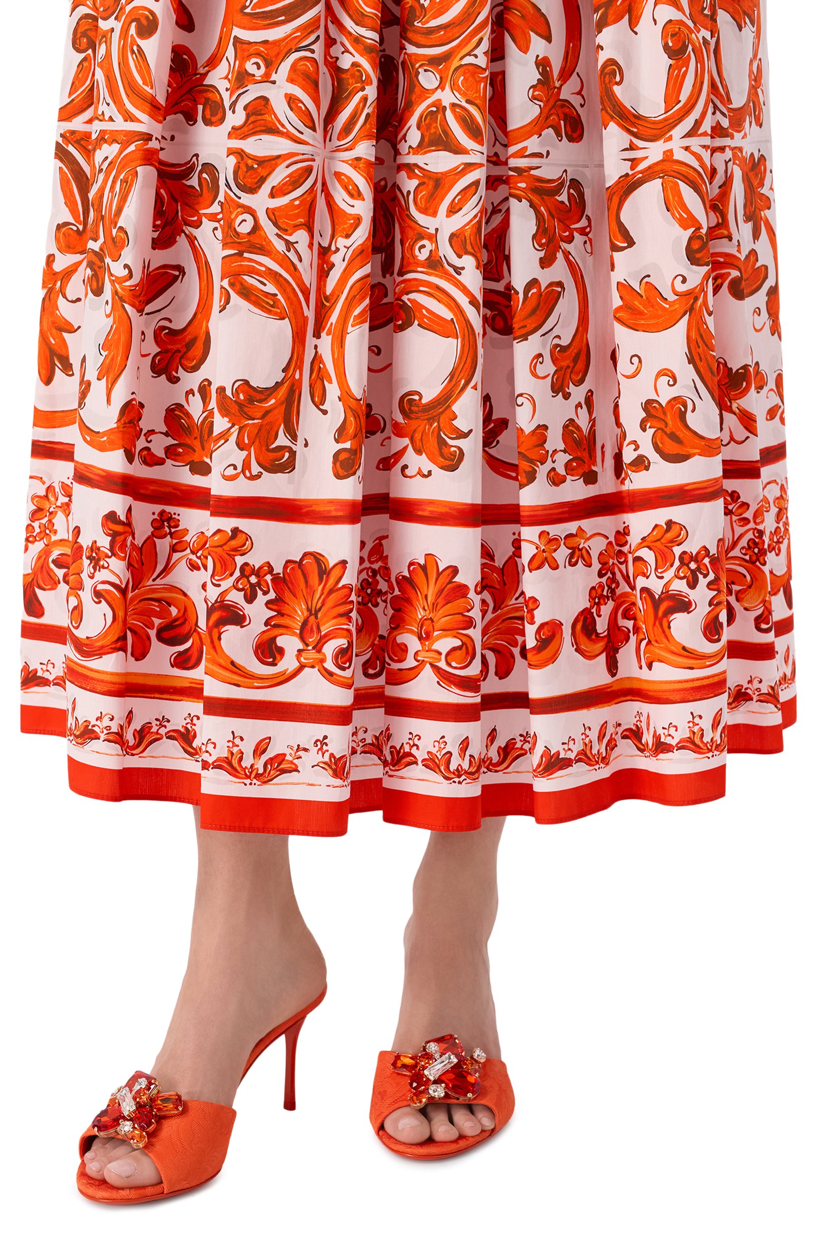 Текстильные мюли keira 75 DOLCE & GABBANA, арт. CR1958/A9AA2, фото 2