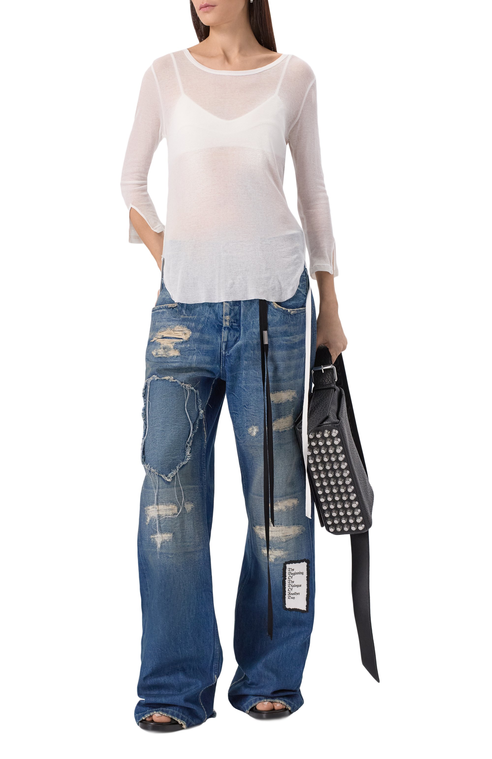 Джинсы ANN DEMEULEMEESTER, арт. B0010197/FA631, фото 2