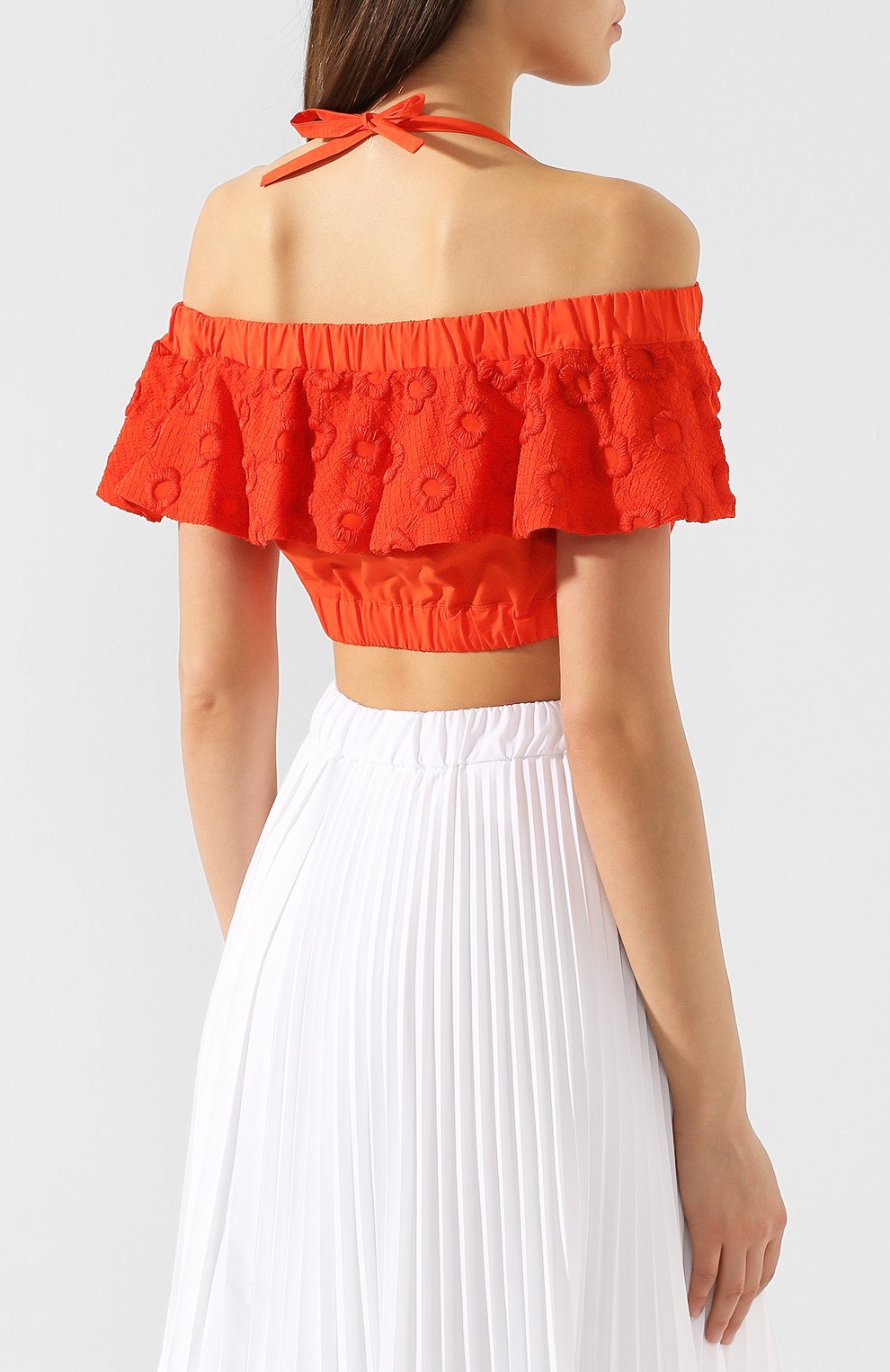 Хлопковый топ FENDI, арт. FXX700 A6N0, фото 4