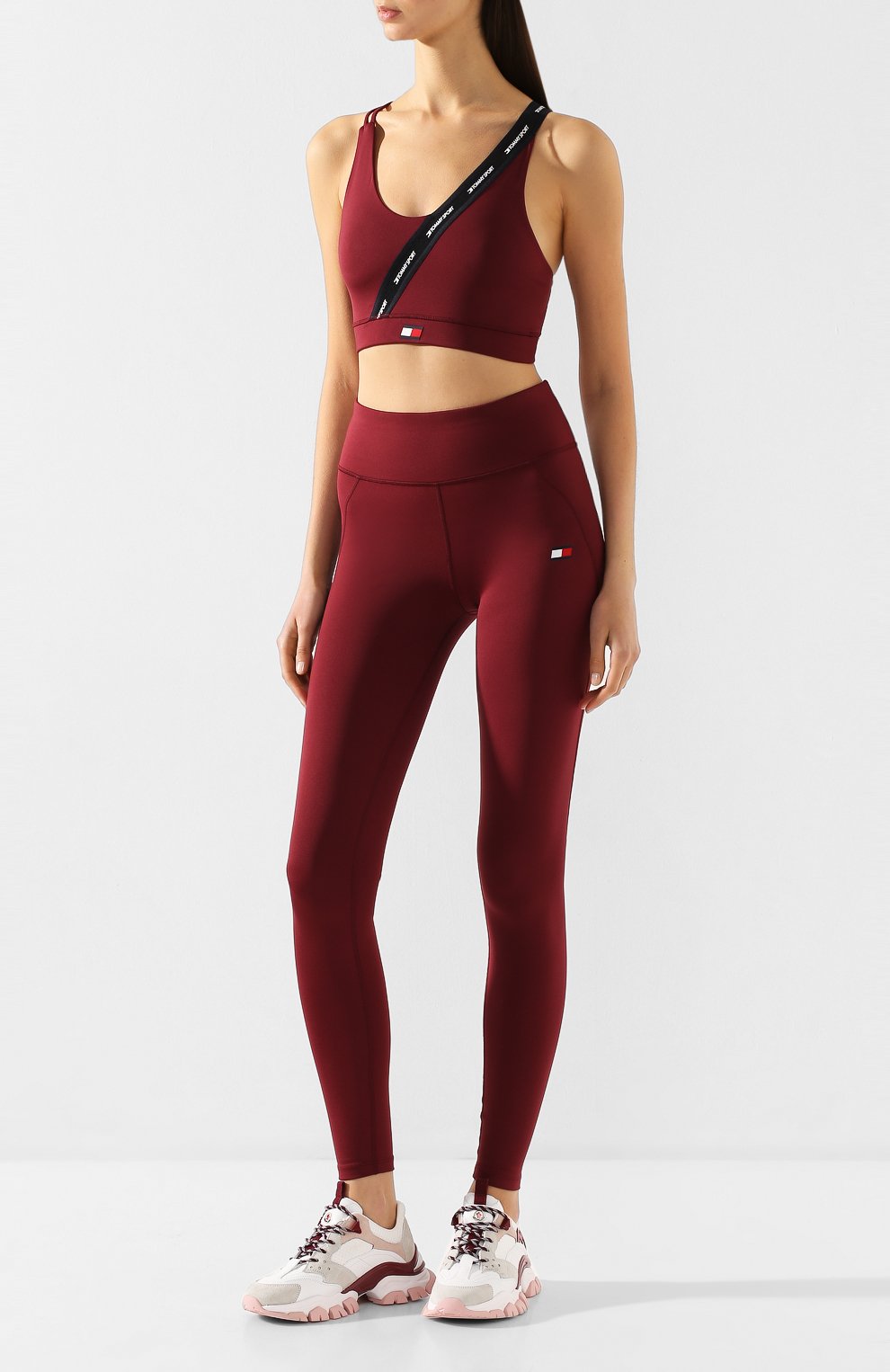 Топ TOMMY HILFIGER бордового цвета по цене 4490 руб., арт. S10S100480, фото 2 Топ TOMMY HILFIGER, арт. S10S100480, фото 2