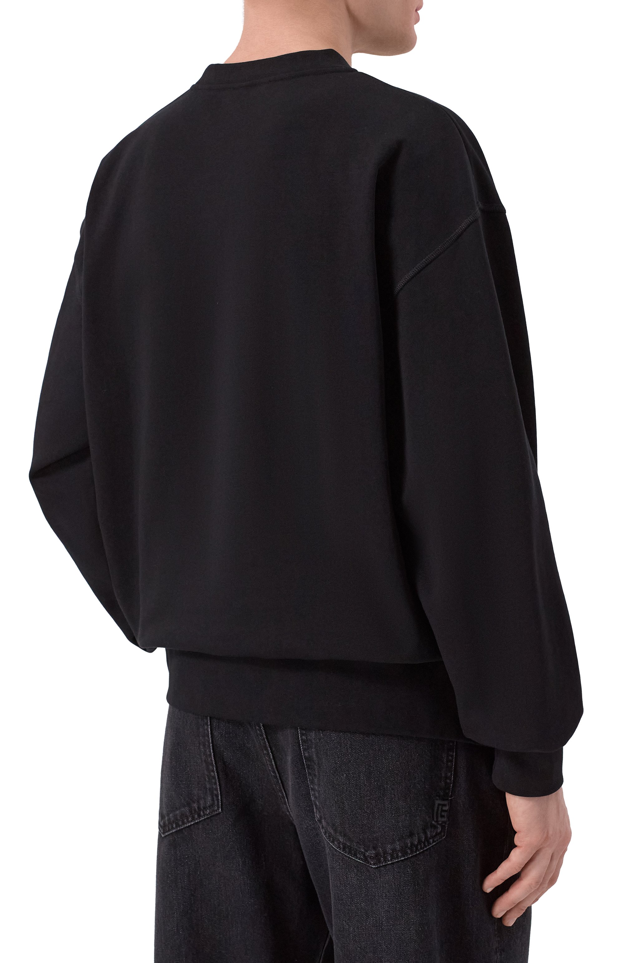 Хлопковый свитшот BALMAIN, арт. GH1JQ130/BD41, фото 4