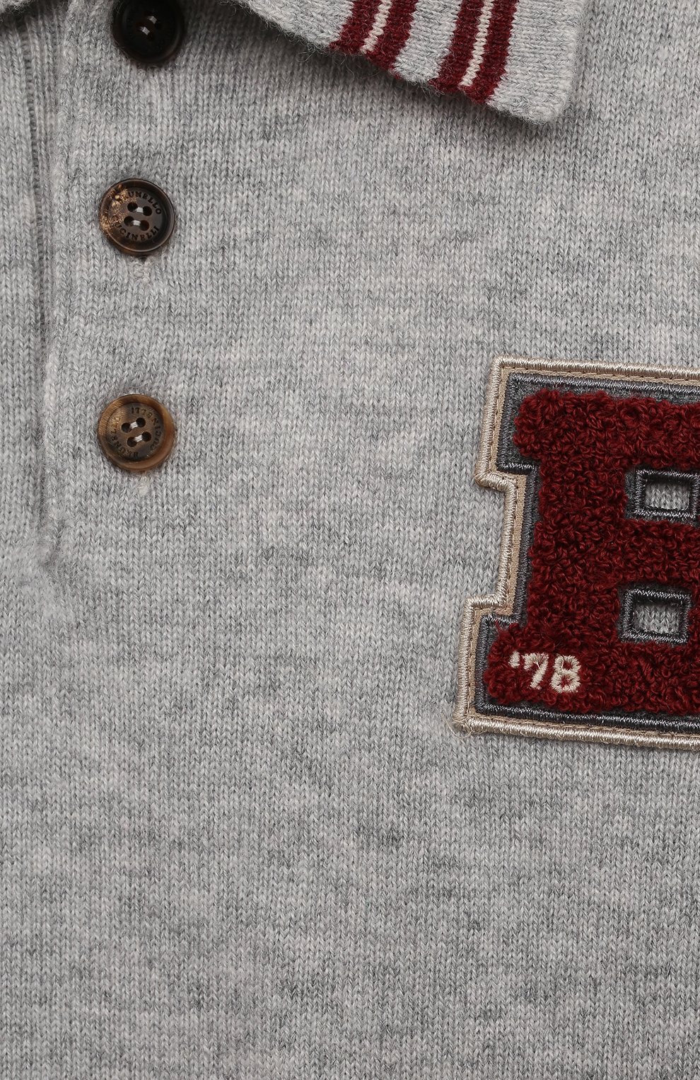 Кашемировое поло BRUNELLO CUCINELLI, арт. B22MBH002A, фото 3