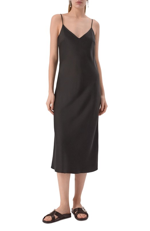 Атласное платье Noble&Brulee NB04/020624/2560 Чёрный  NB04/020624/2560 Фото 3