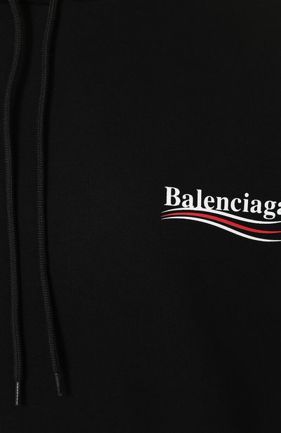 Хлопковая толстовка свободного кроя с капюшоном BALENCIAGA, арт. 528350/TBV14, фото 5