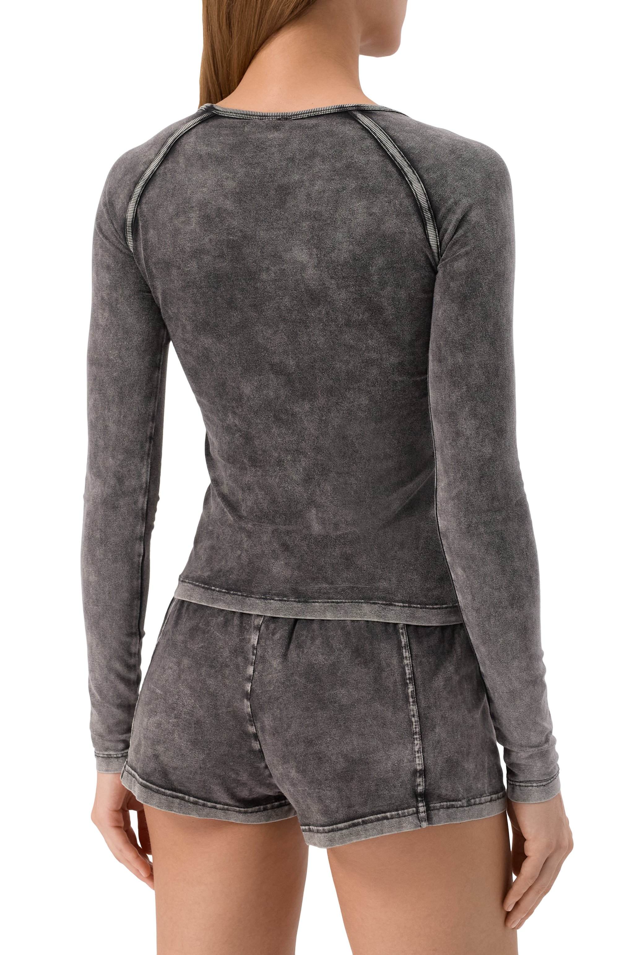 Хлопковый лонгслив DIESEL, арт. A17544/0SHAN, фото 4