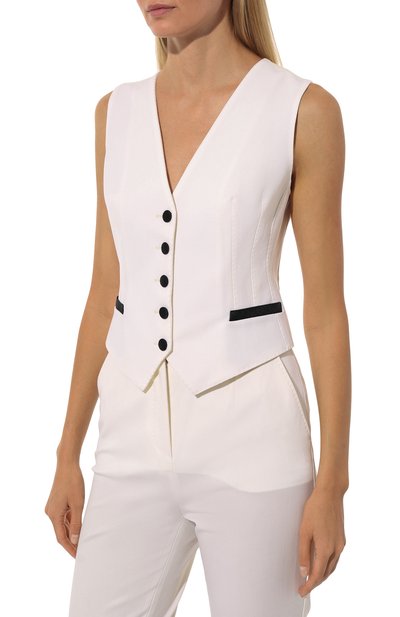 Жилет из шерсти и шелка DOLCE & GABBANA, арт. F79H5T/GDCJH, фото 3