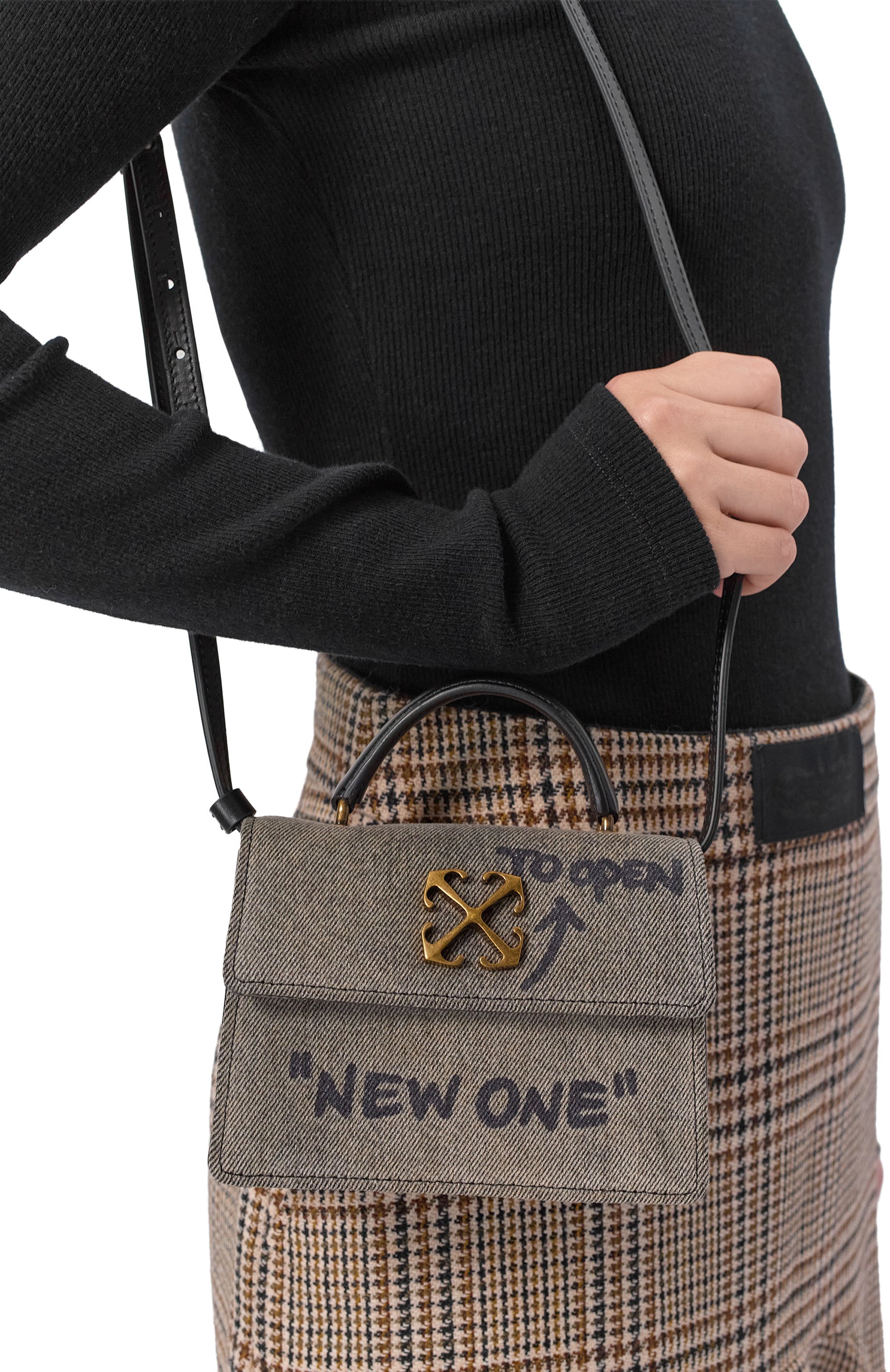 Сумка jitney quote baby OFF-WHITE, арт. 0WNP063F25DEN001, фото 2