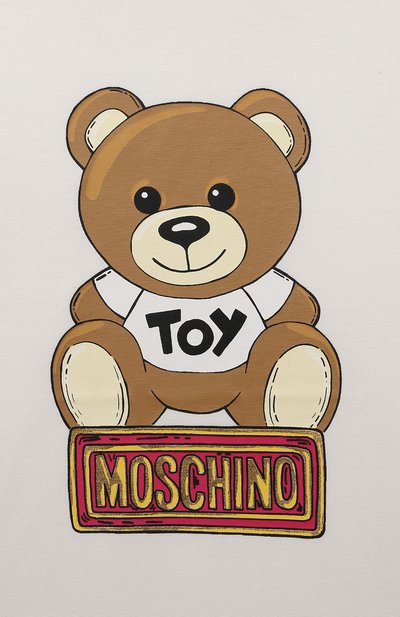 Хлопковая футболка MOSCHINO, арт. HDM055/LBA11/10A-14A, фото 3