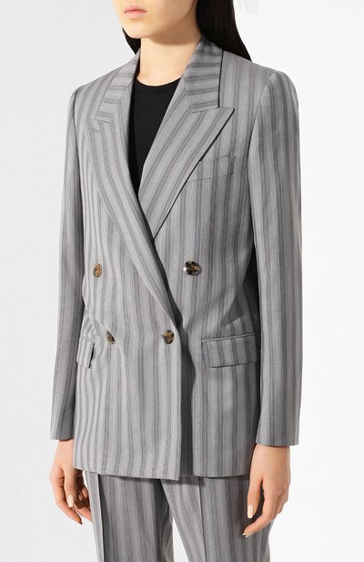 Шерстяной жакет ACNE STUDIOS серого цвета по цене 69950 руб., арт. AH0069/W, фото 3 Шерстяной жакет ACNE STUDIOS, арт. AH0069/W, фото 3