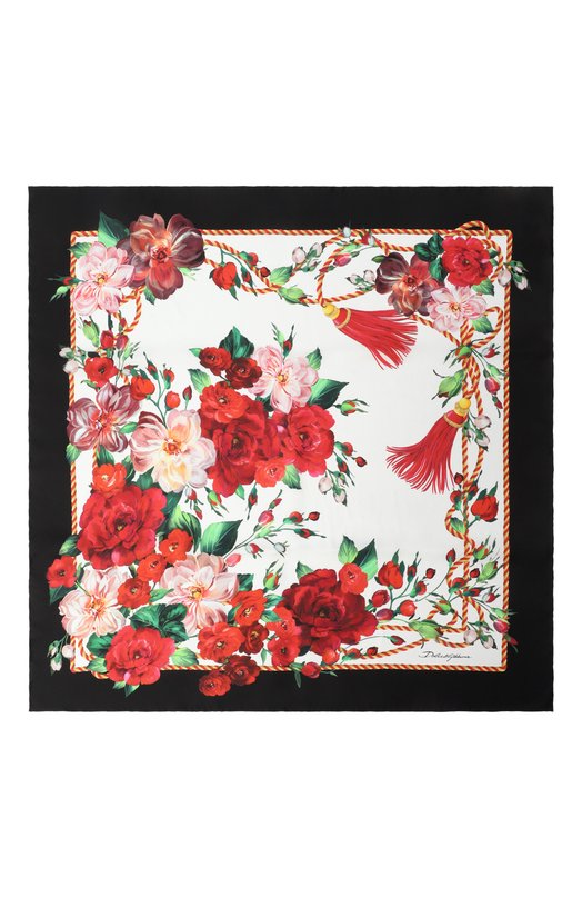 Шелковый платок Dolce & Gabbana FN092R/GDC5B Разноцветный  FN092R/GDC5B Фото 4