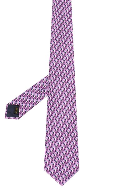 Шелковый галстук ZILLI голубого цвета по цене 28100 руб., арт. 50239/TIES, фото 2 Шелковый галстук ZILLI, арт. 50239/TIES, фото 2
