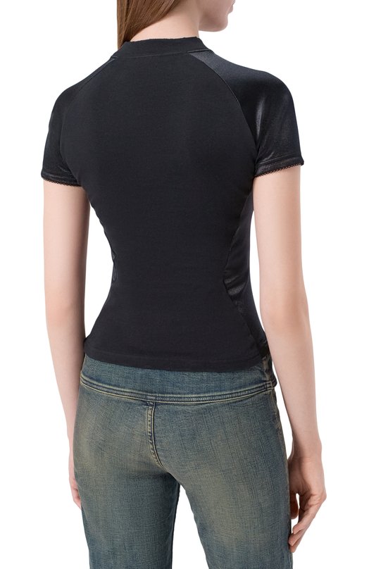 Хлопковый топ Balenciaga 850457/TTVI5 Чёрный  850457/TTVI5 Фото 4