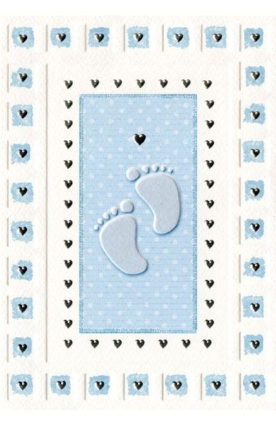 Открытка отпечаток ступни малыша TURNOWSKY, арт. MO5390B, фото 1