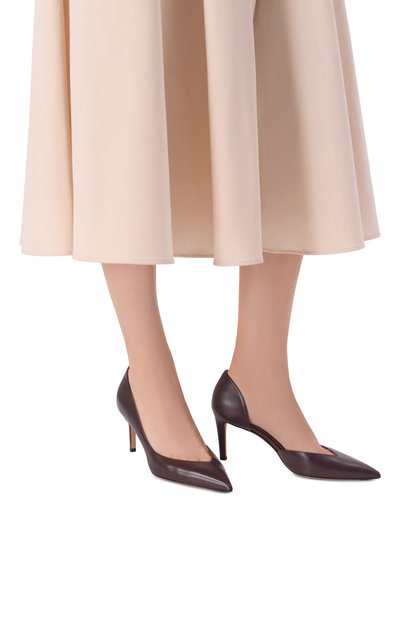 Женские кожаные туфли KITON, арт. D58820K0524F