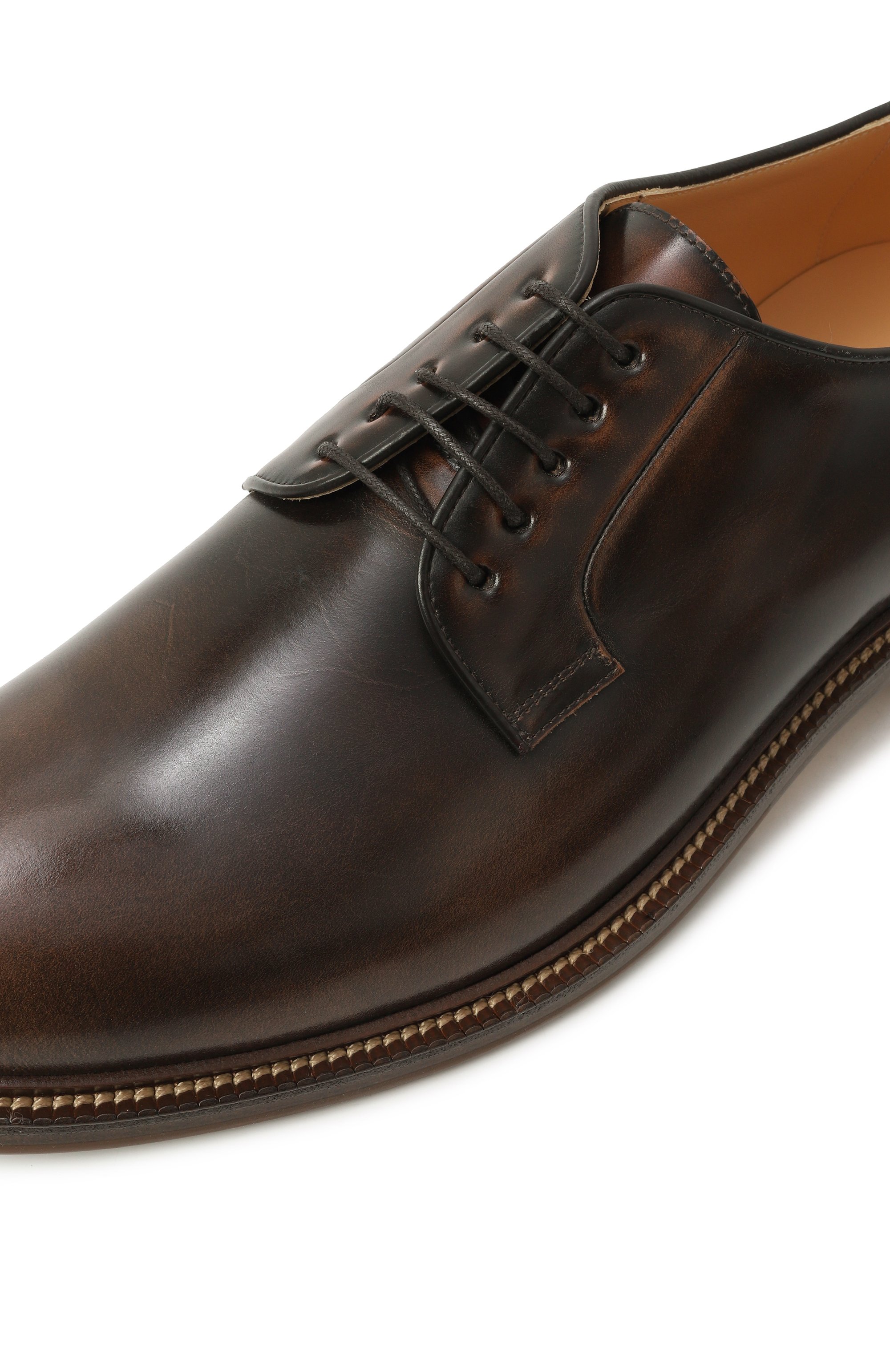 Кожаные дерби BRUNELLO CUCINELLI, арт. MZURESU724, фото 7