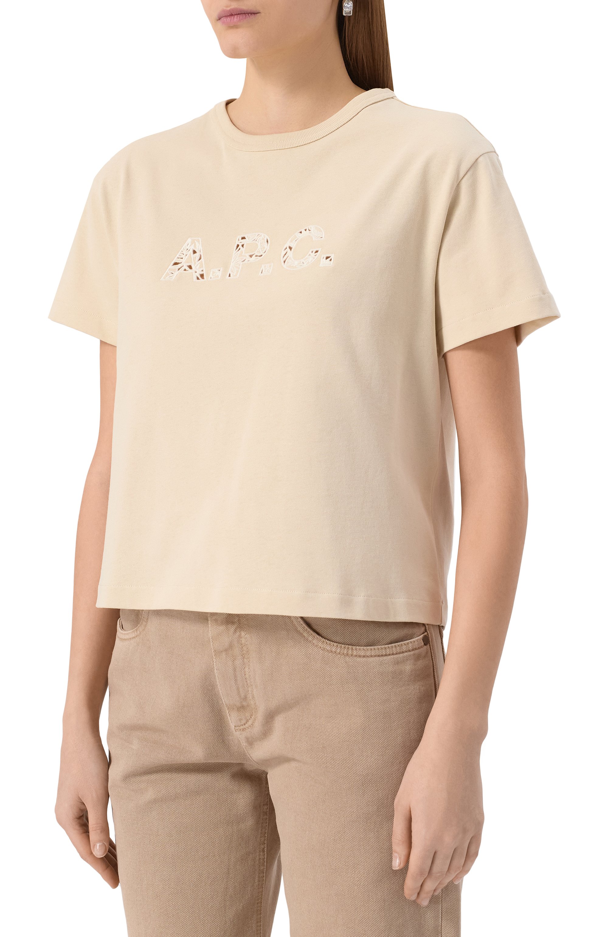 Хлопковая футболка A.P.C., арт. C0HBQ-F26495, фото 3