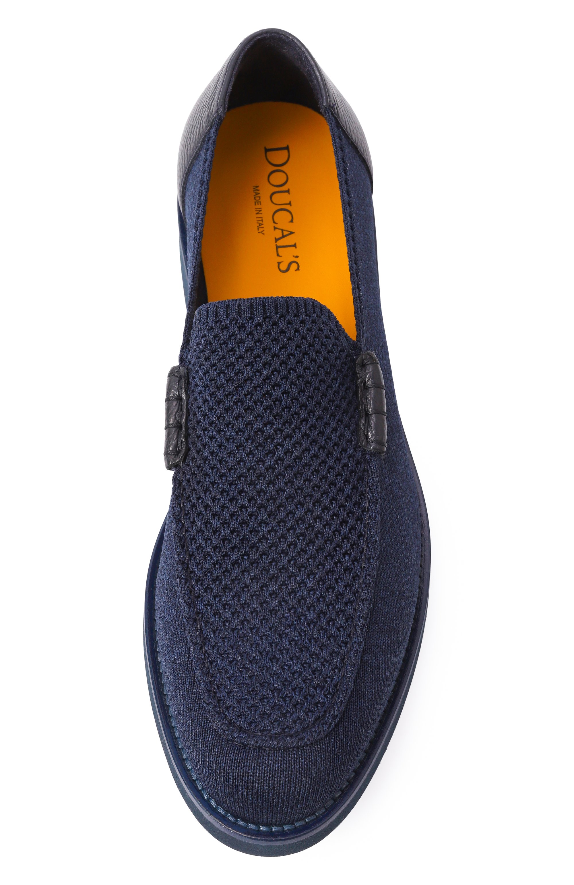 Текстильные лоферы DOUCAL'S синего цвета по цене 56250 руб., арт. DU3380P0TEPZ658B, фото 6 Текстильные лоферы DOUCAL'S, арт. DU3380P0TEPZ658B, фото 6