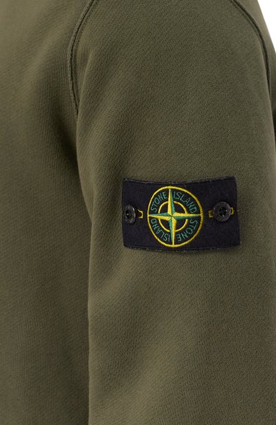Хлопковое худи STONE ISLAND хаки цвета по цене 61400 руб., арт. 811561041, фото 5 Хлопковое худи STONE ISLAND, арт. 811561041, фото 5