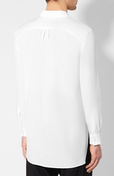 Хлопковая рубашка KAZUYUKI KUMAGAI белого цвета по цене 26550 руб., арт. KS91-035, фото 4 Хлопковая рубашка KAZUYUKI KUMAGAI, арт. KS91-035, фото 4