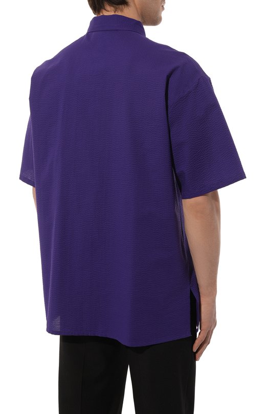 Хлопковая рубашка Giorgio Armani 3SGCCZ17/TZ272 Фиолетовый  3SGCCZ17/TZ272 Фото 4