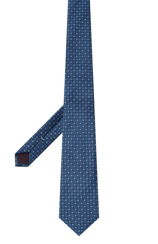 Шелковый галстук Canali 18/HJ04338 Синий  18/HJ04338 Фото 3