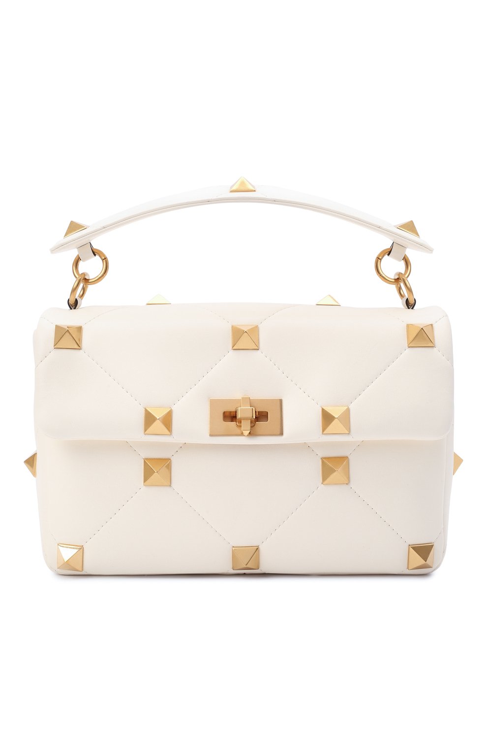 Сумка roman stud large VALENTINO белого цвета по цене 363000 руб., арт. WW2B0I60/BSF, фото 1 Сумка roman stud large VALENTINO, арт. WW2B0I60/BSF, фото 1